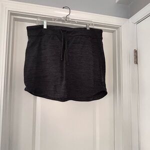 Athleta Downplay Dark Grey Knit Skirt XL